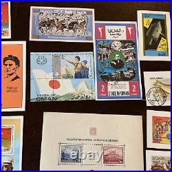 Huge Lot Of Souvenir Sheets (many From Oman) And Mint Stamps