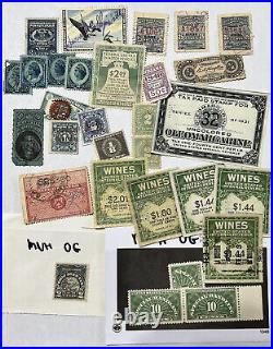 Huge Lot Of U. S. Back Of Book Bob Stamps Mint Used Fiscal Revenues & More #56