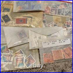 Huge Lot Of U. S. Stamps In Glassines, Great Collection For Investor