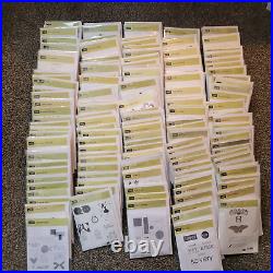 Huge Lot of 154 Stampin' Up Rubber Cling Stamp Sets NO CASES READ LISTING