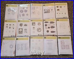 Huge Lot of 154 Stampin' Up Rubber Cling Stamp Sets NO CASES READ LISTING