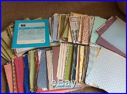 Huge Mystery Stampin Up Mixed Retired Lot Paper, Ribbon, Buttons, & More