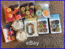Huge Mystery Stampin Up Mixed Retired Lot Paper, Ribbon, Buttons, & More