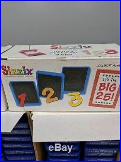 Huge Sizzix Lot Die Stamp Folder CuttleBug Lollipop Alphabet Upper & Lowercase