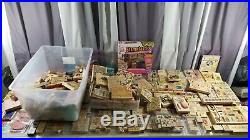 Huge Stampin Up Lot 1000+ Rubber Stamps New & Used Large Holiday Collection Sets