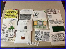 Huge Unmounted Rubber Stamp Lot Of 450+ New And Used Mixed Assortment