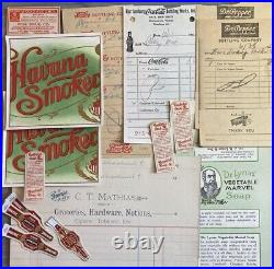 Huge Wholesale Old Paper Advertising Lot Blotter Stamps Beer Soda Food (600) +