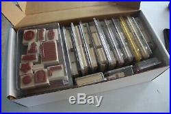 Huge lot of 435 Stampin' Up! Stamp Sets, 68 Wheels, Light Table +accessories