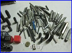 Huge lot of Letter & symbol stamps punches tools woodworking Leather metal