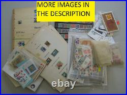 I countries lot used mint album pages envelopes over 50 pics in description