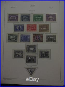 ICELAND Very nice Mint & Used collection on album pgs full of Better Cat $1100