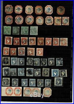 INDIA 1854- litho lot with some mint proof very high cv lot