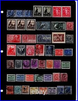 ITALY 1860-1980s LARGE COLLECTION OF 600+ STAMPS MINT & USED