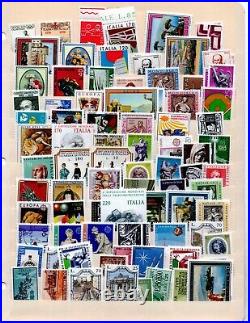 ITALY 1860-1980s LARGE COLLECTION OF 600+ STAMPS MINT & USED