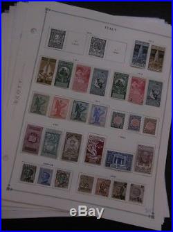 ITALY Mint & Used collection on album pages between 1912-1938. Scott Cat $3548