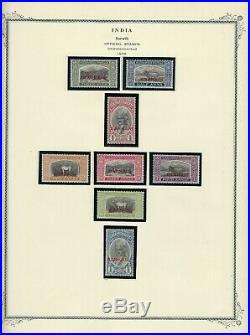 India Native Feudatory States- 580+ Stamps- Most Mint Mounted On Scott Pages