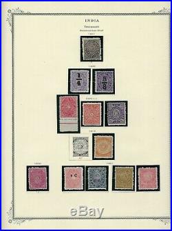 India Native Feudatory States- 580+ Stamps- Most Mint Mounted On Scott Pages