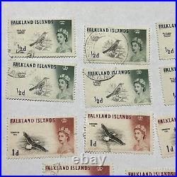 Investor Lot Falkland Stamps Lot Birds Queen Elizabeth II