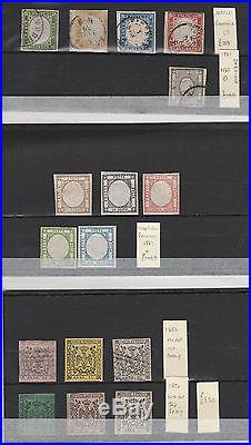Italian States 1852-63 collection of imperf issues, all fine mint/used CV £2400
