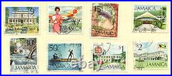 Jamaica Stamp Collection QV QEII Mint & Used On Album Pages Inc 2s, 5s & 10s