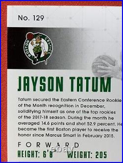 Jayson Tatum Rookie RC 2017-18 Panini Essentials #129 SILVER /99 Rare SSP