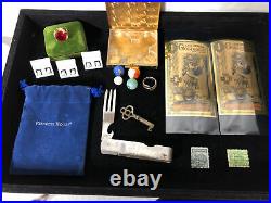 Junk Drawer Lot 1922 Silver Peace Dollar Coins Stamps Jewelry Cards Photos