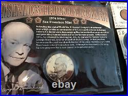 Junk Drawer Lot Eisenhower Silver Proof Walking Liberty Mercury Sterling Stamps