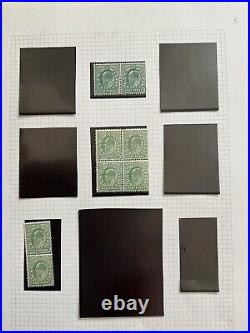 KEVII Stamps, Mint & Used, Blocks, Singles, Controls, Overprints, Cutouts #SB14