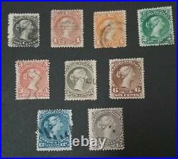 Kerryyw, Canada Large Queen, #21-29, used Cv $690.00 lot #84