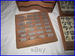 Kingsley Lot of 7 Boxes Hot Foil Stamping Machine Type Font in Original Case