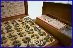 Kingsley Machine Stamp Lot Type Stamping Letters with Spacers Foils and Carriage