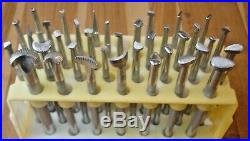 LOT 36 VTG LEATHER WORKING TOOLS SADDLE STAMPS CRAFTOOL CO. Number only PUNCHES