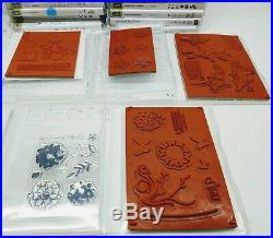 LOT OF 30 Stampin Up Stamp Sets Floral Flowers Butterflies Spring Summer Blooms