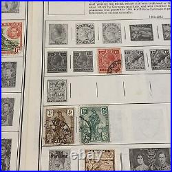 LOT OF MALTA STAMPS ON ALBUM PAGES 1800's, 1900's, MINT, USED, POSTAGE DUE