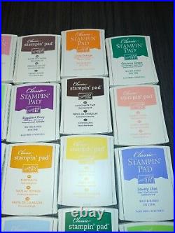 LOT Stampin' Up 45 Classic Stamp Ink Pads (Used LN)