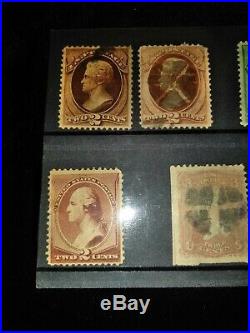 LOT of 38 US Stamps SCOTT #125 3c Blue WITHOUT GRILL 19th Century Collection