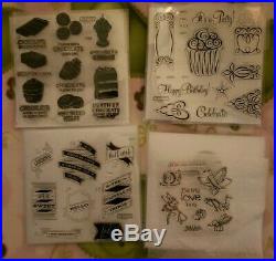 LOT of 40 CTMH Close To My Heart Acrylix Acrylic Stamps Scrapbooking Mixed Media