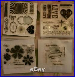 LOT of 40 CTMH Close To My Heart Acrylix Acrylic Stamps Scrapbooking Mixed Media