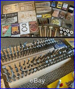 Large Lot 300+ Vintage Leather Craftcraftooltandystamp Tools Books Kit