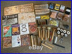 Large Lot 300+ Vintage Leather Craftcraftooltandystamp Tools Books Kit