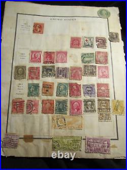 Large Lot Of U. S. Stamps Old Stamps And Back Of The Book Used & Hinged Bba40