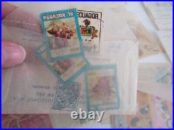 Large Lot Worldwide Stamp Collection, 100's of stamps