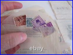 Large Lot Worldwide Stamp Collection, 100's of stamps