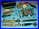 Large-Lot-of-Leather-Working-Tools-29-Craftool-Stamps-Cutters-Stand-Etc-01-yupb