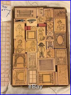 Large Lot of Wooden Rubber Stamps IGNORE LIST PRICE will sell individually