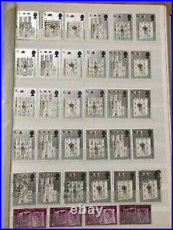 Large worldwide stamp collection flags Gb Russia China stamps 3 albums mint used