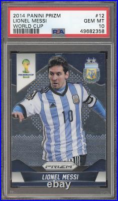 Lionel Messi 2014 Panini Prizm World Cup #12 Soccer Argentina PSA 10 QTY