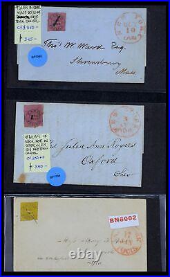 Lot 36270 Stamp collection USA locals/carriers 1851-1888