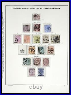 Lot 37310 Stamp collection Great Britain 1840-1988 in Schaubek album