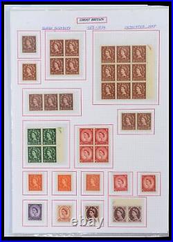 Lot 38253 MNH/MH/used stamp collection Great Britain 1912-2002 in album